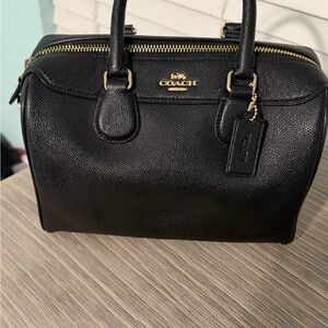 COACH F57521 Bennett Satchel 2Way Crossgrain Leather Black